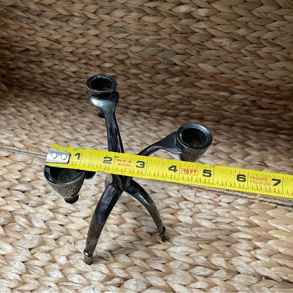 Vintage Oneida Atomic Silverplate Candelabra Heirloom Mid Century Modern‎ 1950’s - Picture 7 of 7